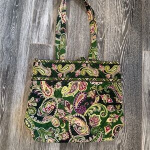 Vera Bradley Paisley Green Tote Bag